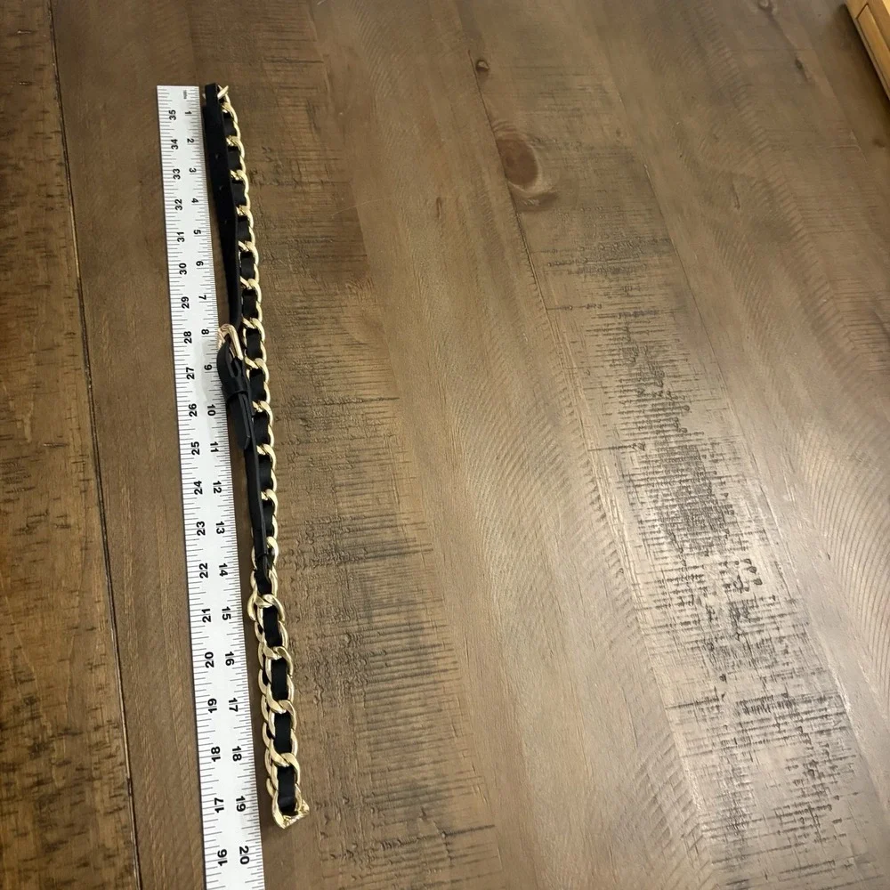 Women's Belt Lot of 3 Gold Silver Tone Chain Link Chunky Adjustable VTGtoNow